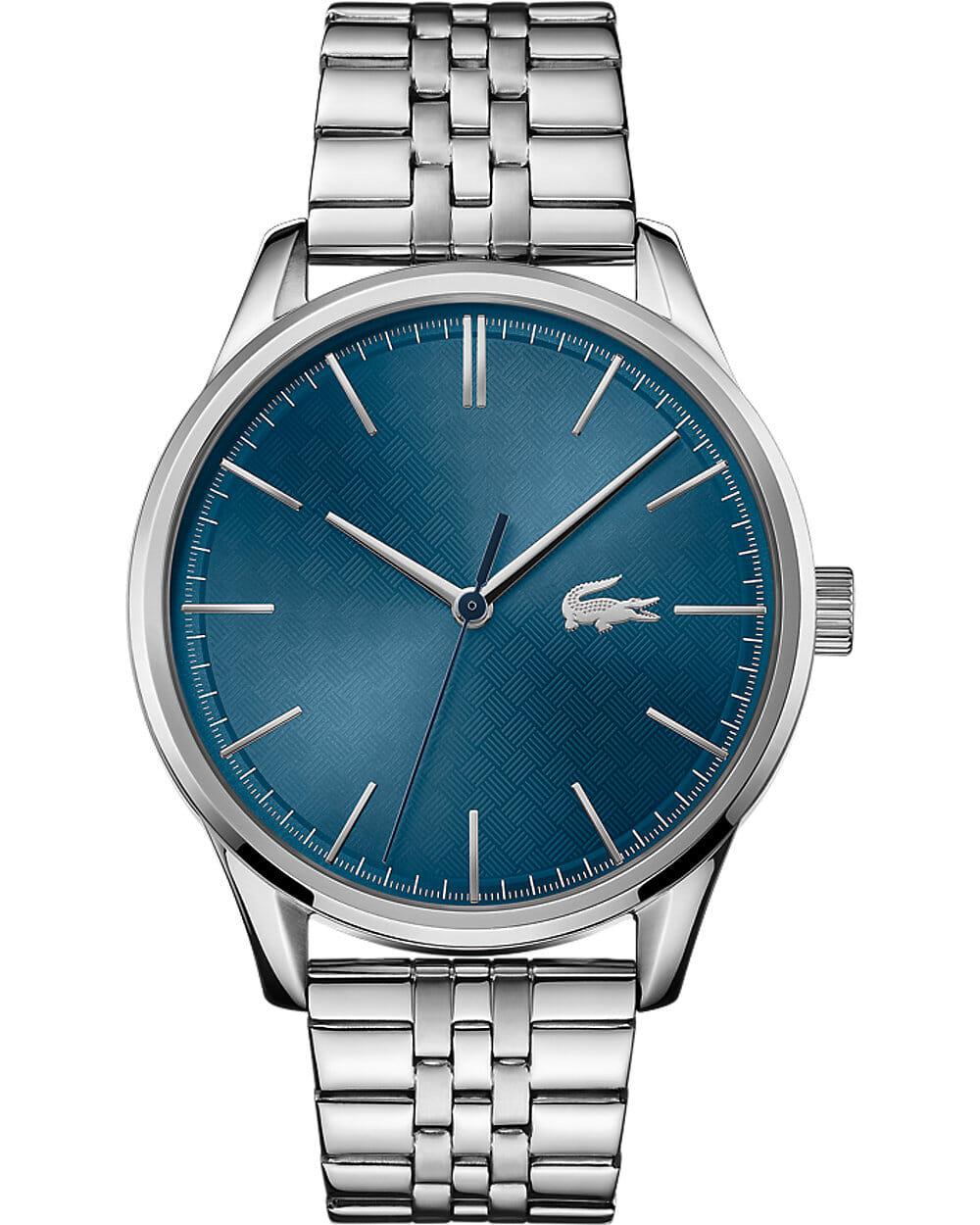 Lacoste Homme Analogique Quartz Montre avec Bracelet en Cuir